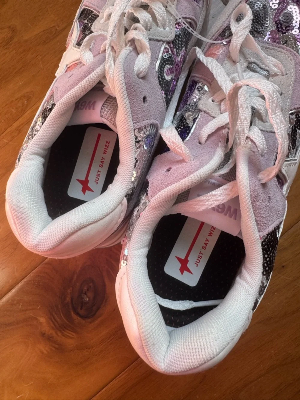 NWT W6yz Wizz Deva Grey Lilac Platform Sneakers Women Sz 7,5 - Picture 10 of 13